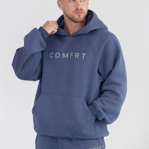 Comfrt Tranquil Blue Steel Hoodie - Unisex Size XS
